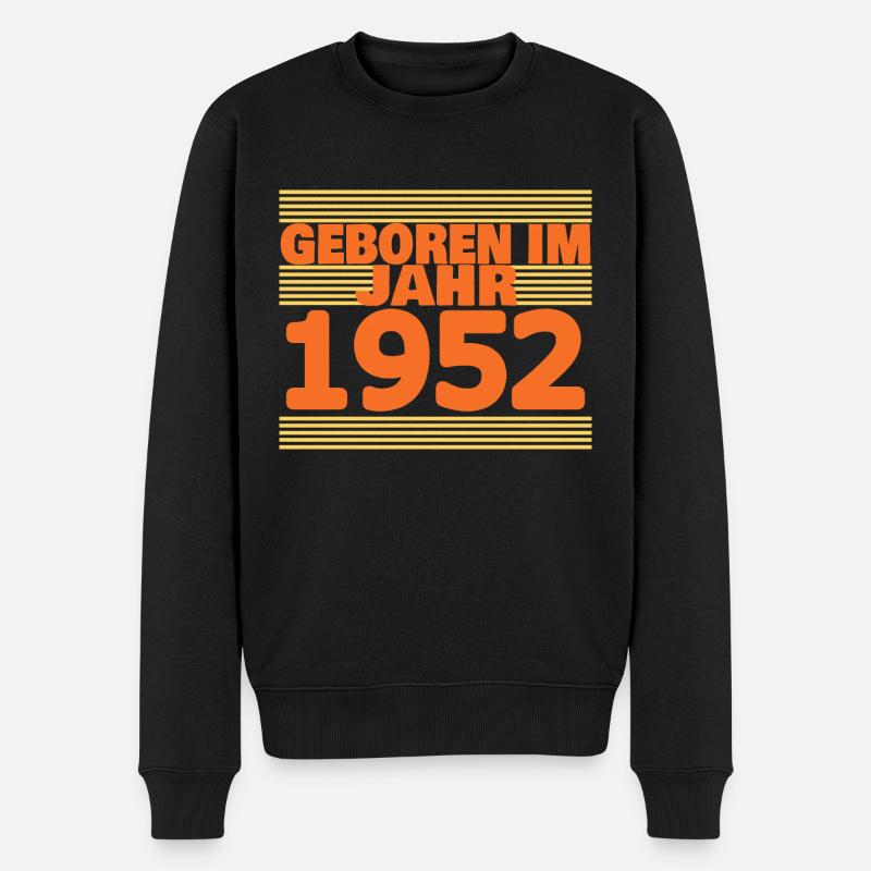 1952 - Männer Premium Bio Pullover - Schwarz