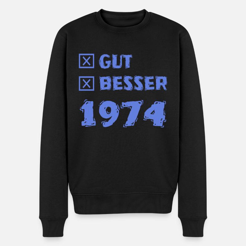 Année 1974 - Pull Premium bio Homme - noir