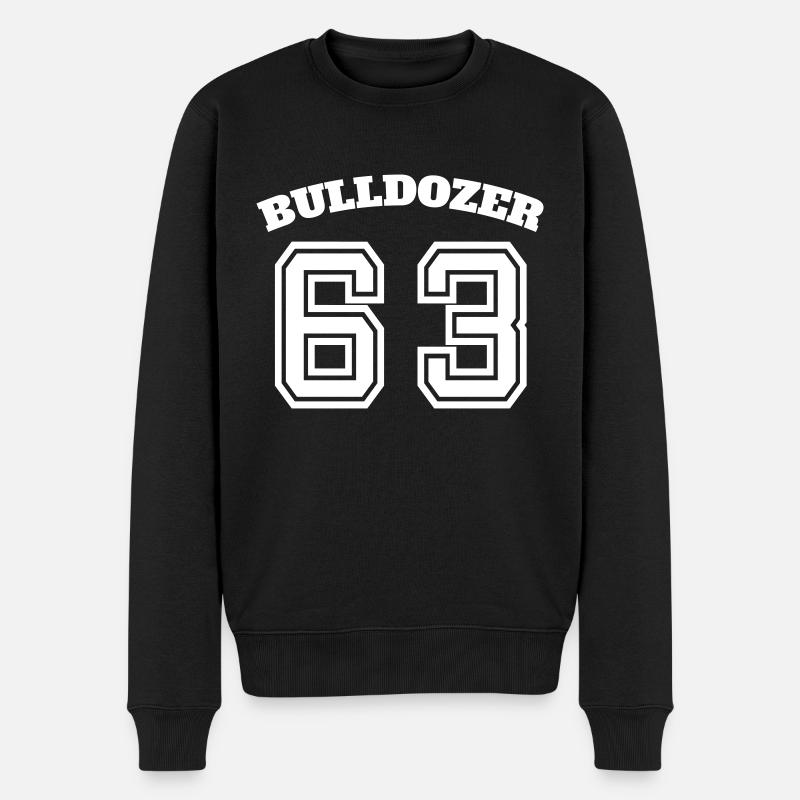 Bulldozer 63 - Pull Premium bio Homme - noir