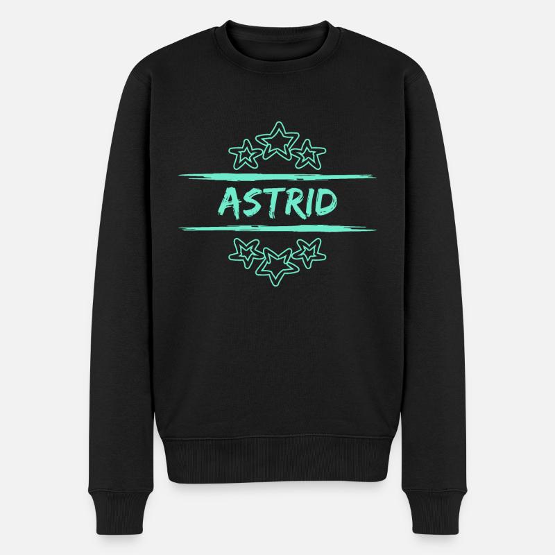 Astrid - Männer Premium Bio Pullover - Schwarz