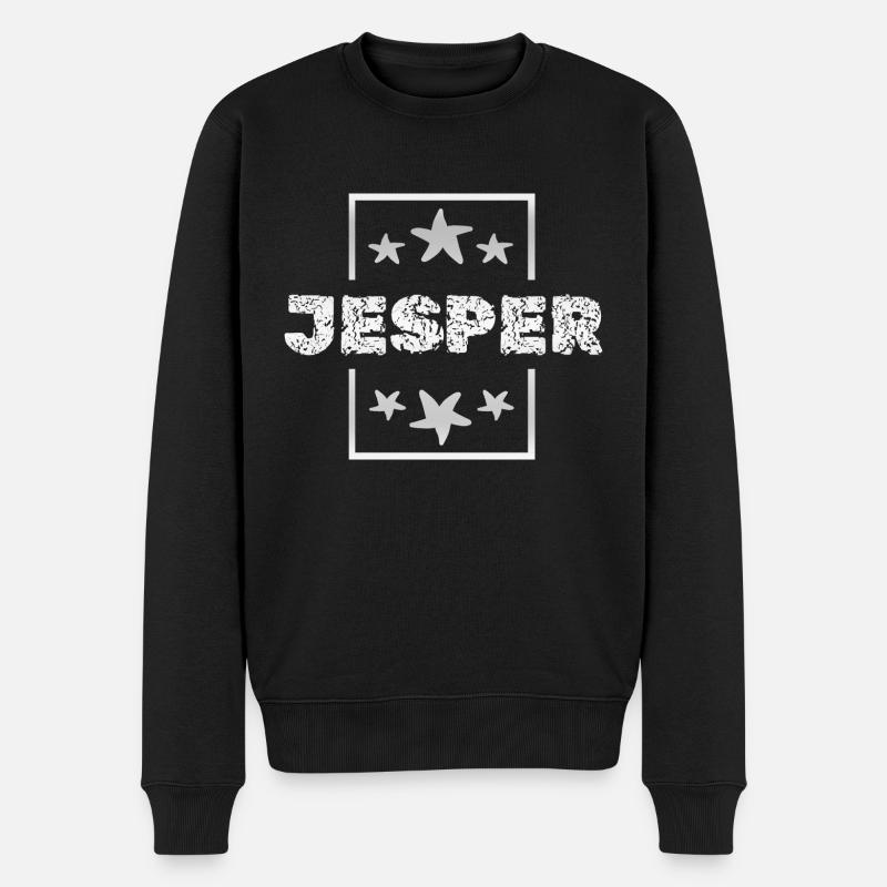 Jesper - Pull Premium bio Homme - noir