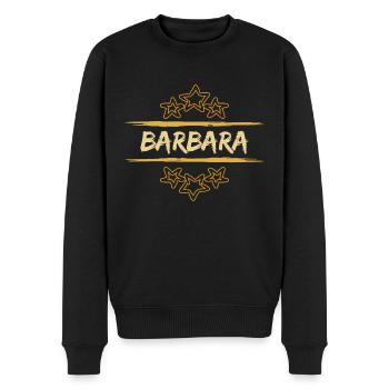 Barbara Barbara - Männer Premium Bio Pullover - Schwarz - Vorne - Nico (187cm)