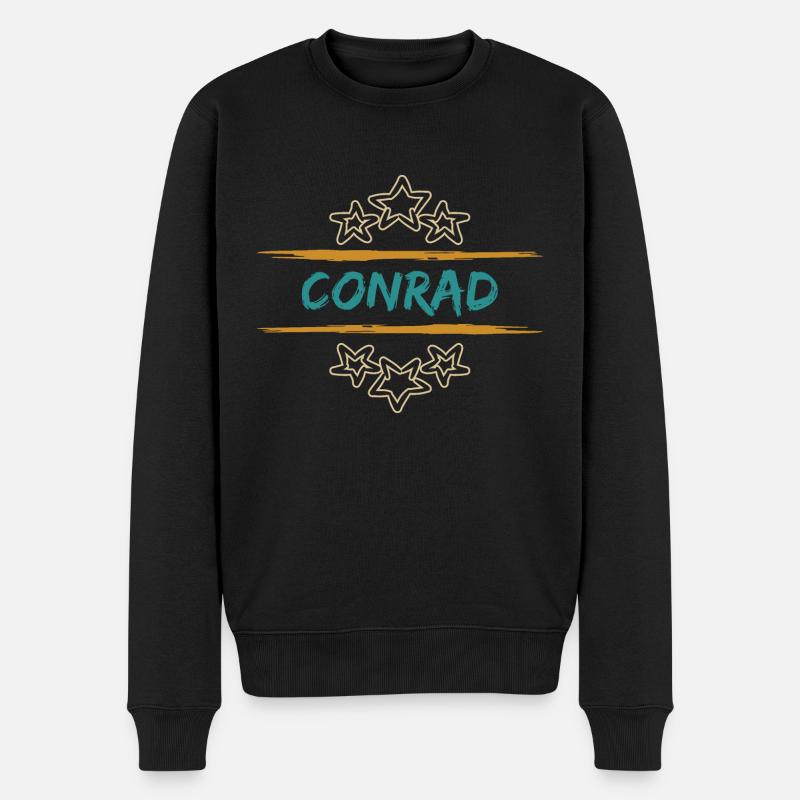 Conrad Conrad - Pull Premium bio Homme - noir