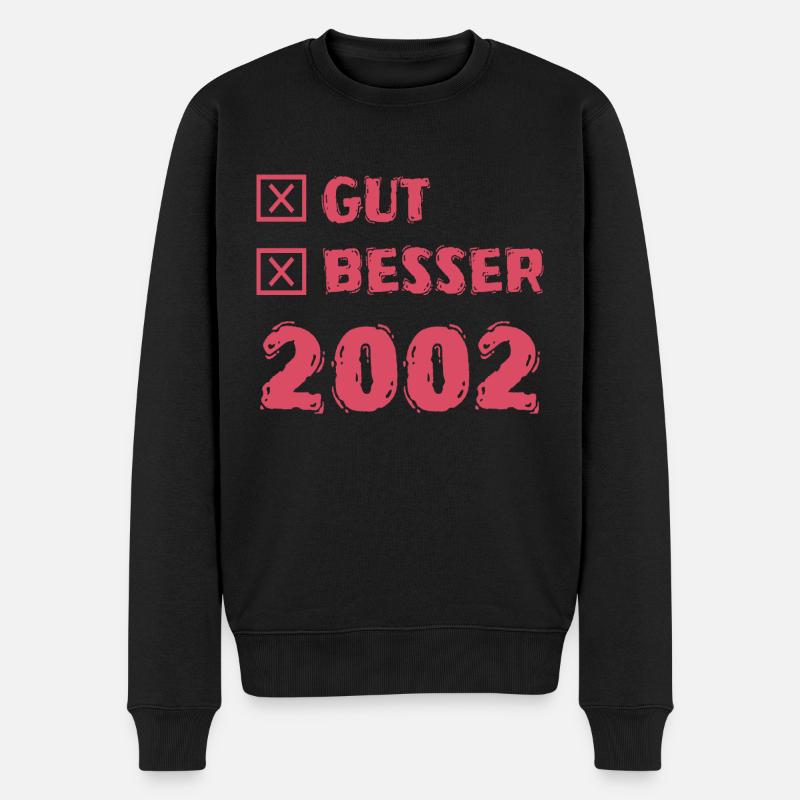 Gut 2002 - Männer Premium Bio Pullover - Schwarz