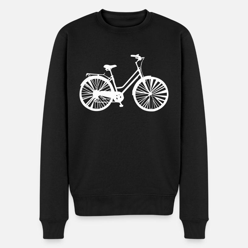 fahrrad - Männer Premium Bio Pullover - Schwarz