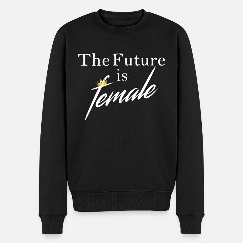 Female Future - Männer Premium Bio Pullover - Schwarz