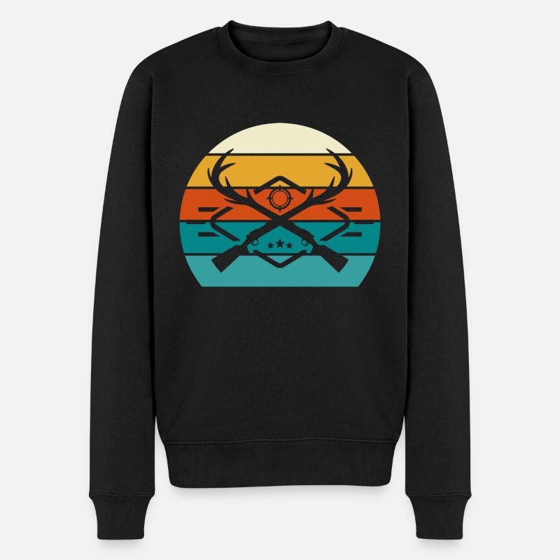 Hunter für Jäger - Männer Premium Bio Pullover - Schwarz