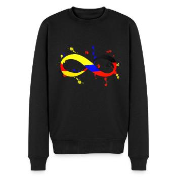 Colombie Infinie Allemagne - Pull Premium bio Homme - noir - Devant - Nico (187cm)