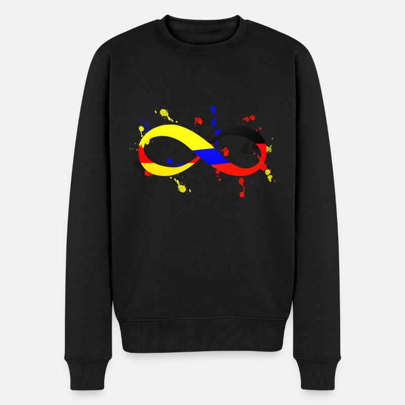 Colombie Infinie Allemagne - Pull Premium bio Homme - noir