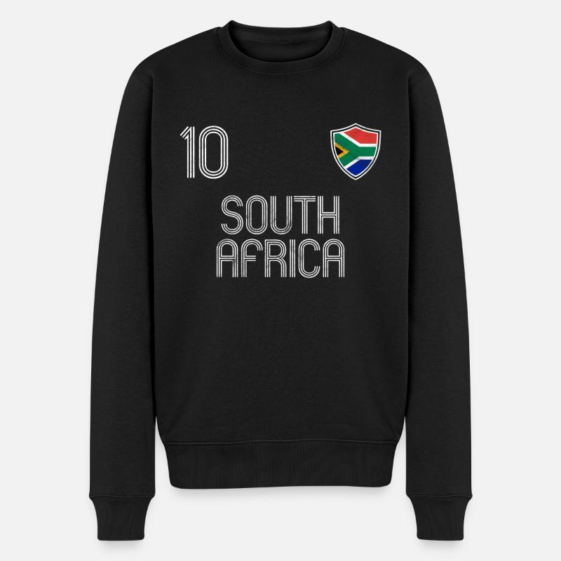 Südafrika Fußball Mannschaft - Männer Premium Bio Pullover - Schwarz