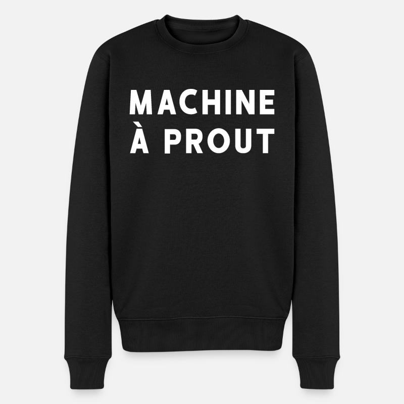 MACHINE A PROUT - Pull Premium bio Homme - noir
