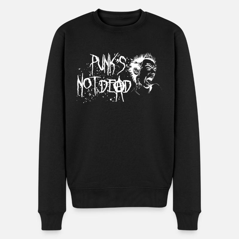 Punks not dead - Men's Premium Organic Jumper - black