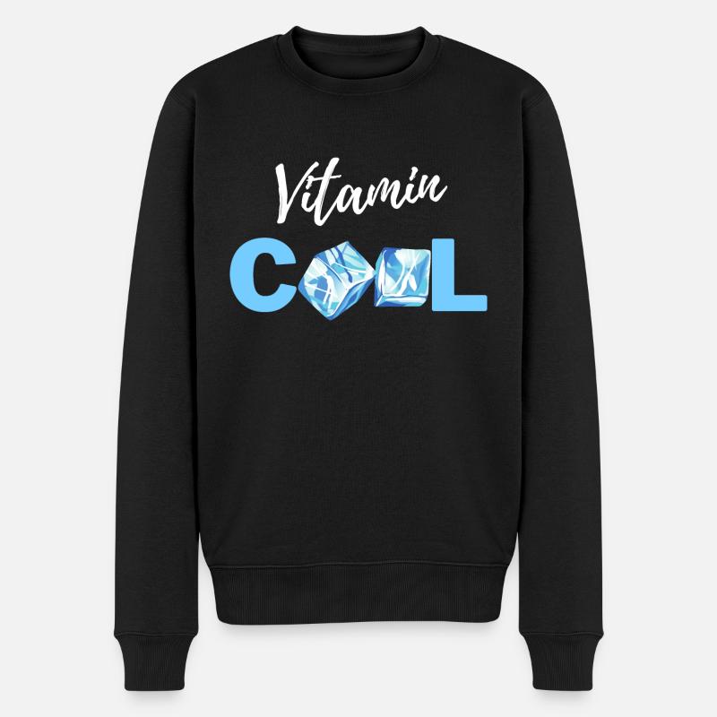 Vitamines COOL - Pull Premium bio Homme - noir