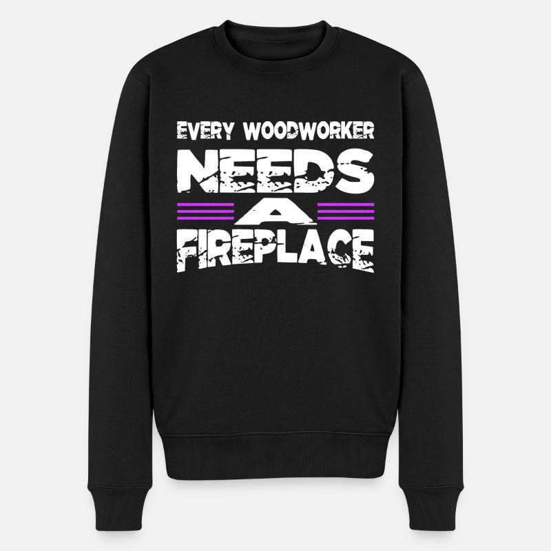 carpenter tshirts gift idea - Men's Premium Organic Jumper - black
