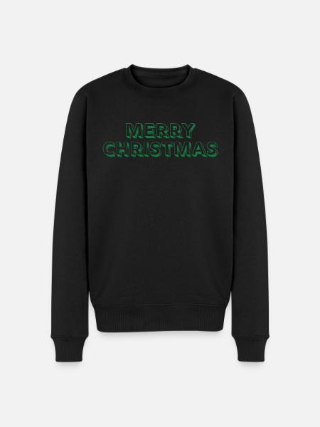 MERRY CHRISTMAS - Pull Premium bio Homme - noir