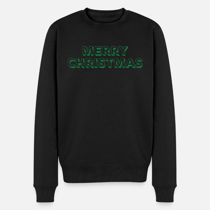 MERRY CHRISTMAS - Pull Premium bio Homme - noir