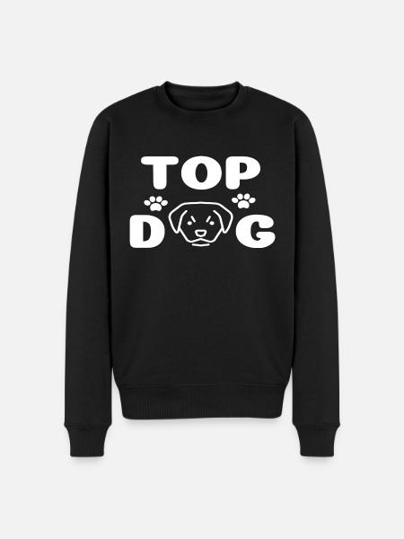 Top Dog - Men's Premium Organic Jumper - black