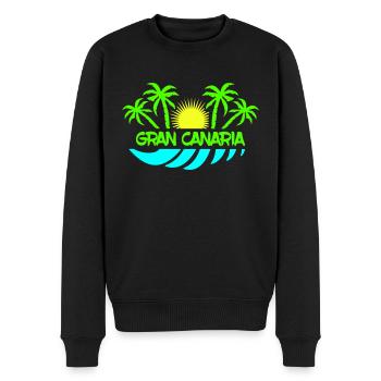 Grande Canarie - Pull Premium bio Homme - noir - Devant - Nico (187cm)