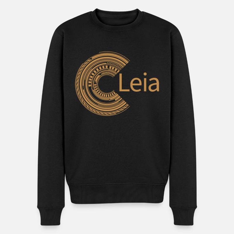 Für Leia - Männer Premium Bio Pullover - Schwarz