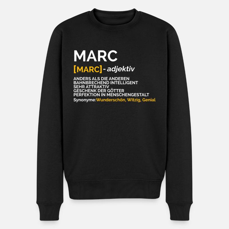 Marc - Männer Premium Bio Pullover - Schwarz