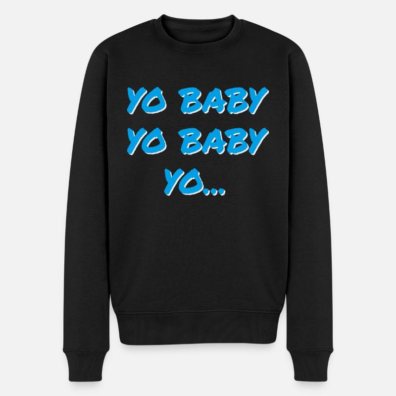 YO BABY YO BABY YO - Pull Premium bio Homme - noir