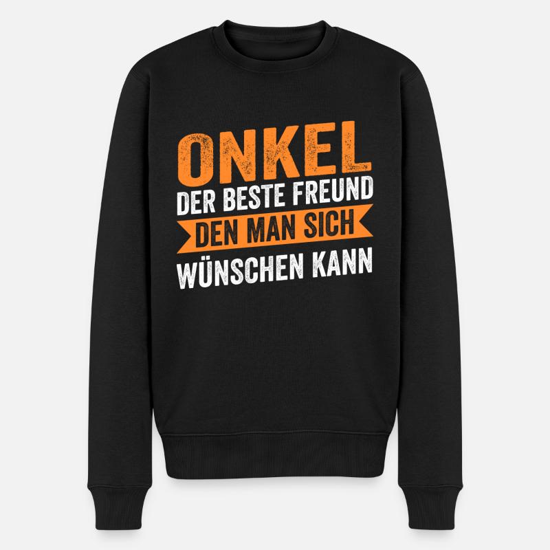 Oncle - Pull Premium bio Homme - noir