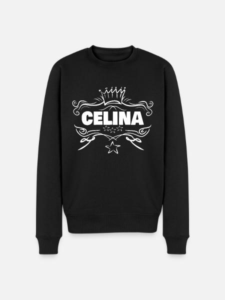 Gift for Celina - Men's Premium Organic Jumper - black