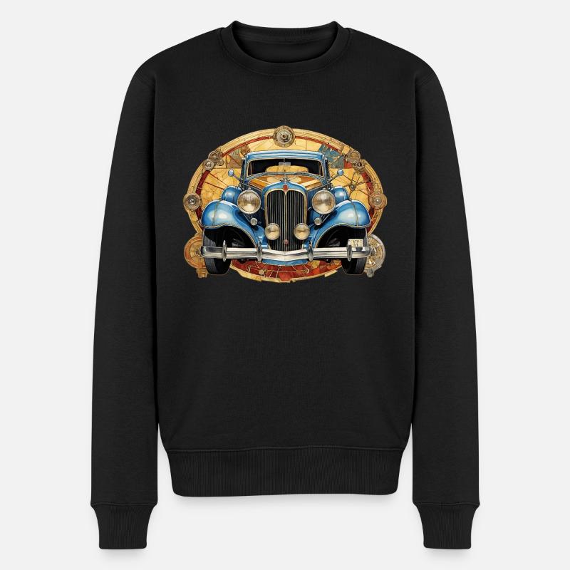 Oldtimer - Männer Premium Bio Pullover - Schwarz