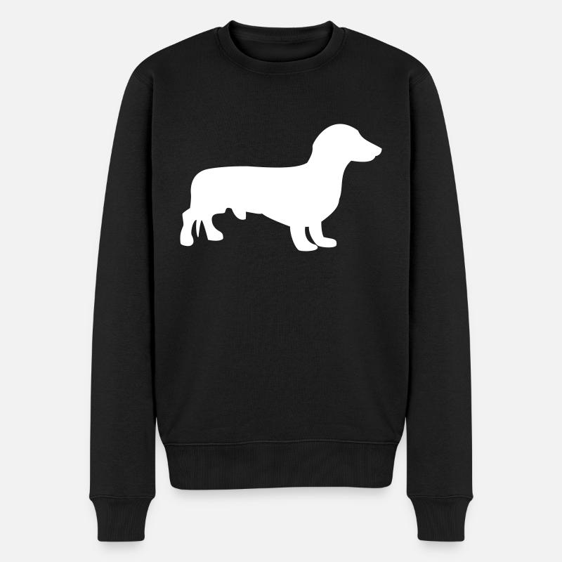 Teckels - Pull Premium bio Homme - noir