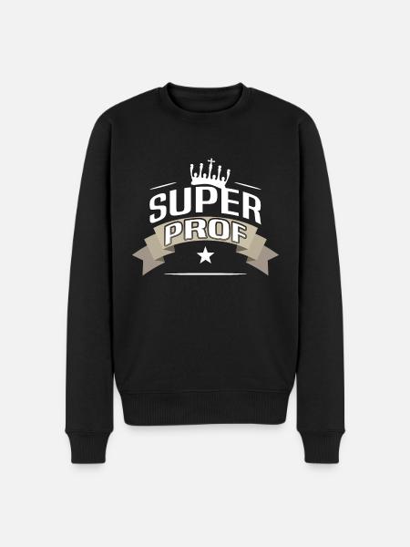 Super Prof - Pull Premium bio Homme - noir