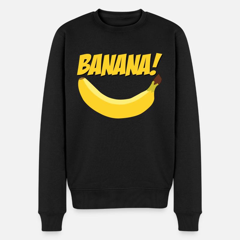 Banane banane - Pull Premium bio Homme - noir