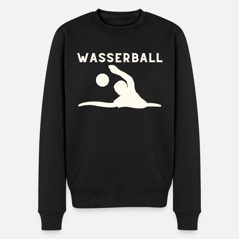 Wasserball - Männer Premium Bio Pullover - Schwarz