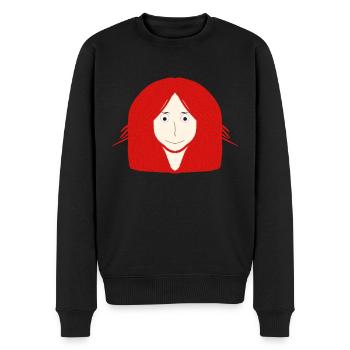 Dessin animé mignon - Pull Premium bio Homme - noir - Devant - Nico (187cm)