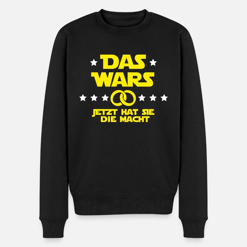 Das wars - Männer Premium Bio Pullover - Schwarz