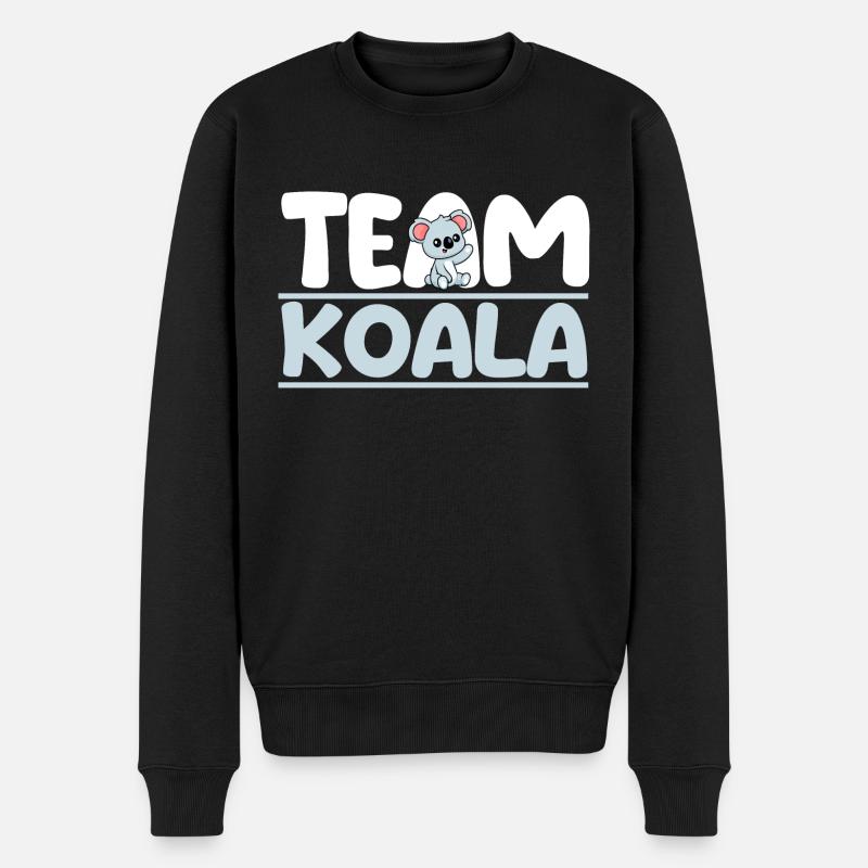 Koala Ours Koala - Pull Premium bio Homme - noir