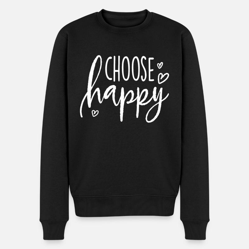 Choisissez Happy Funny Love - Pull Premium bio Homme - noir