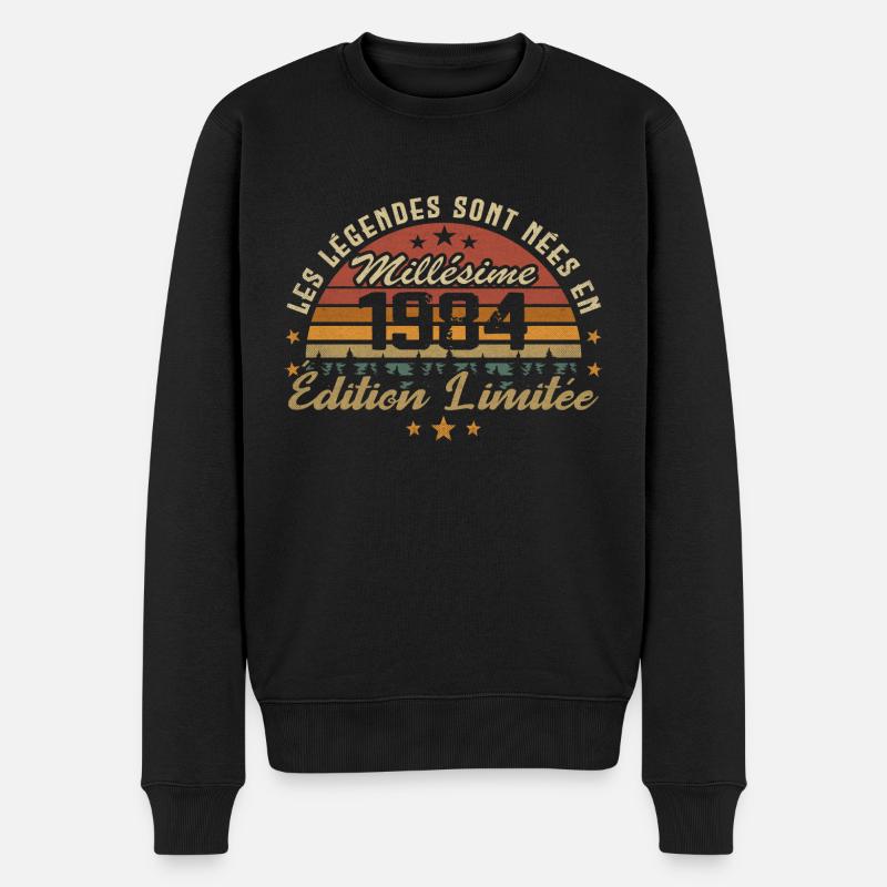 Millésime 1984 Cadeau 40e Anniversaire 40 ans - Pull Premium bio Homme - noir