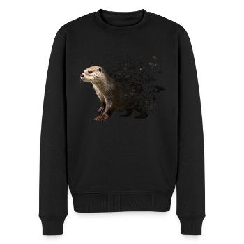 Loutre - Pull Premium bio Homme - noir - Devant - Nico (187cm)