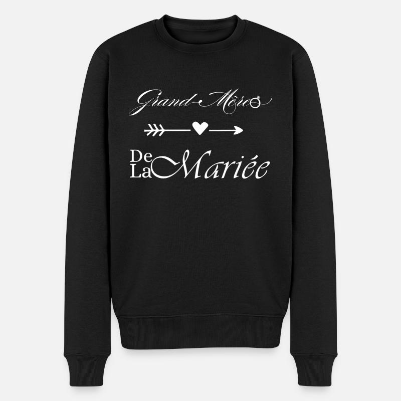 Großmutter der Braut - Männer Premium Bio Pullover - Schwarz