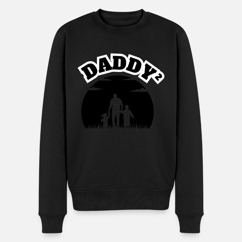 Daddy² Enfant Garçon Noir - Pull Premium bio Homme - noir