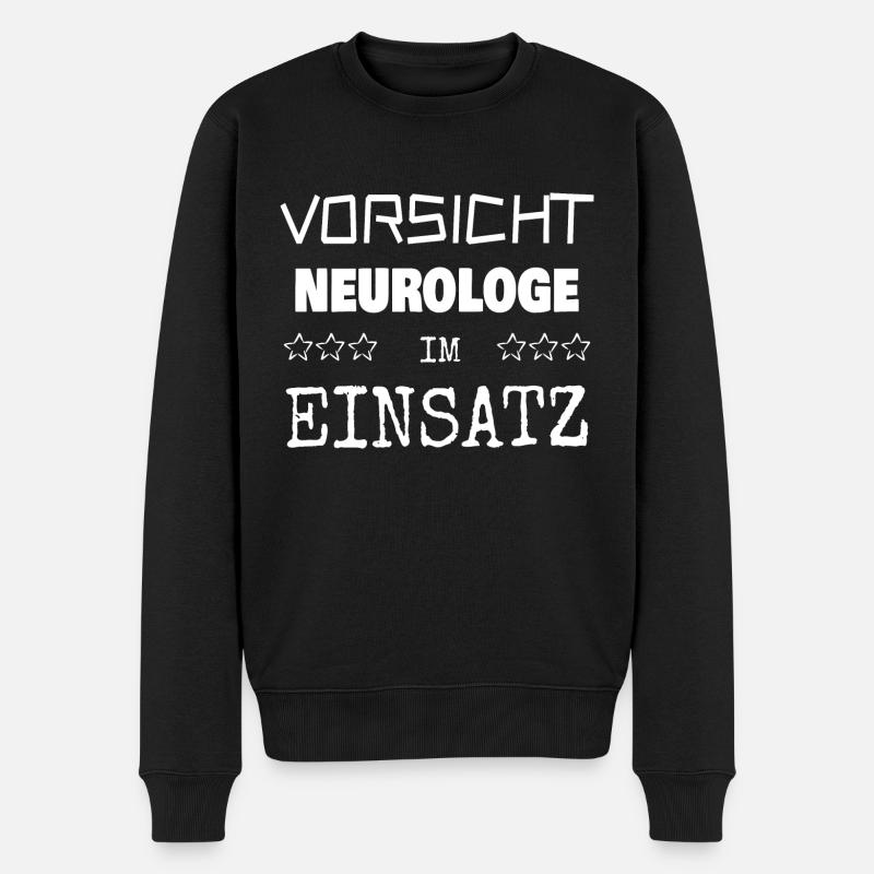 Berufung Neurologe - Männer Premium Bio Pullover - Schwarz