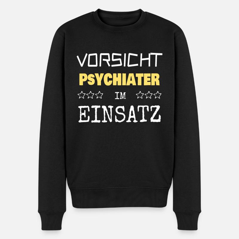 Psychiatre - Pull Premium bio Homme - noir