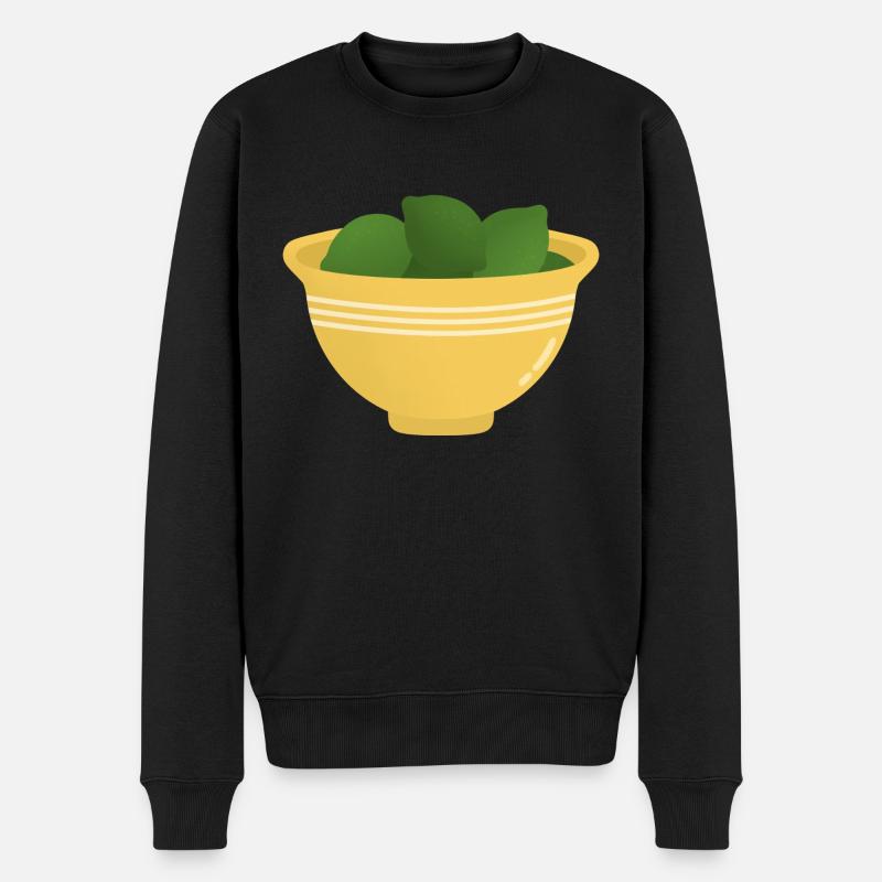 Limetten-Bowl - Männer Premium Bio Pullover - Schwarz