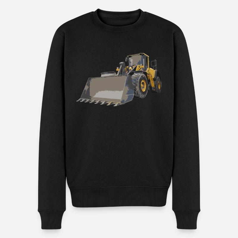 Radlader - Männer Premium Bio Pullover - Schwarz