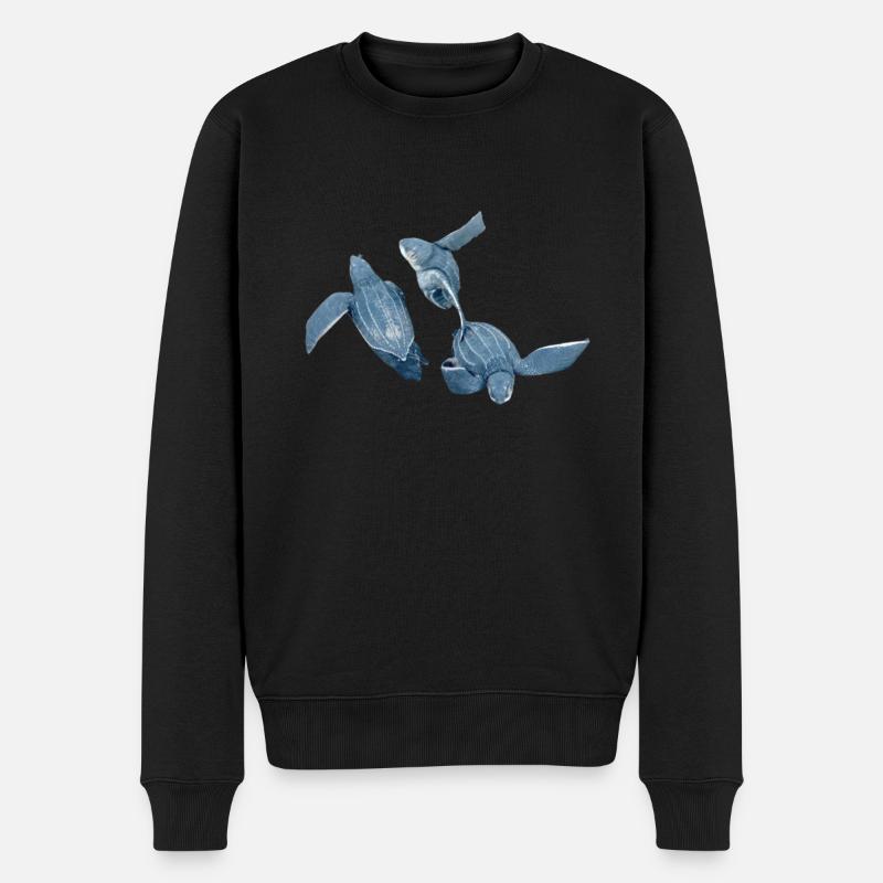 Lederschildkröte 2 - Männer Premium Bio Pullover - Schwarz