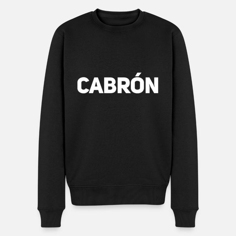 Cabrón - Pull Premium bio Homme - noir