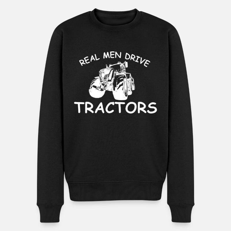 Traktor - Männer Premium Bio Pullover - Schwarz