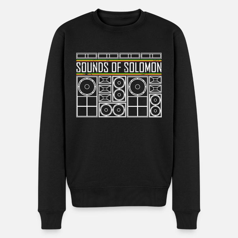Roots Reggae Sounds of Solomon - Pull Premium bio Homme - noir