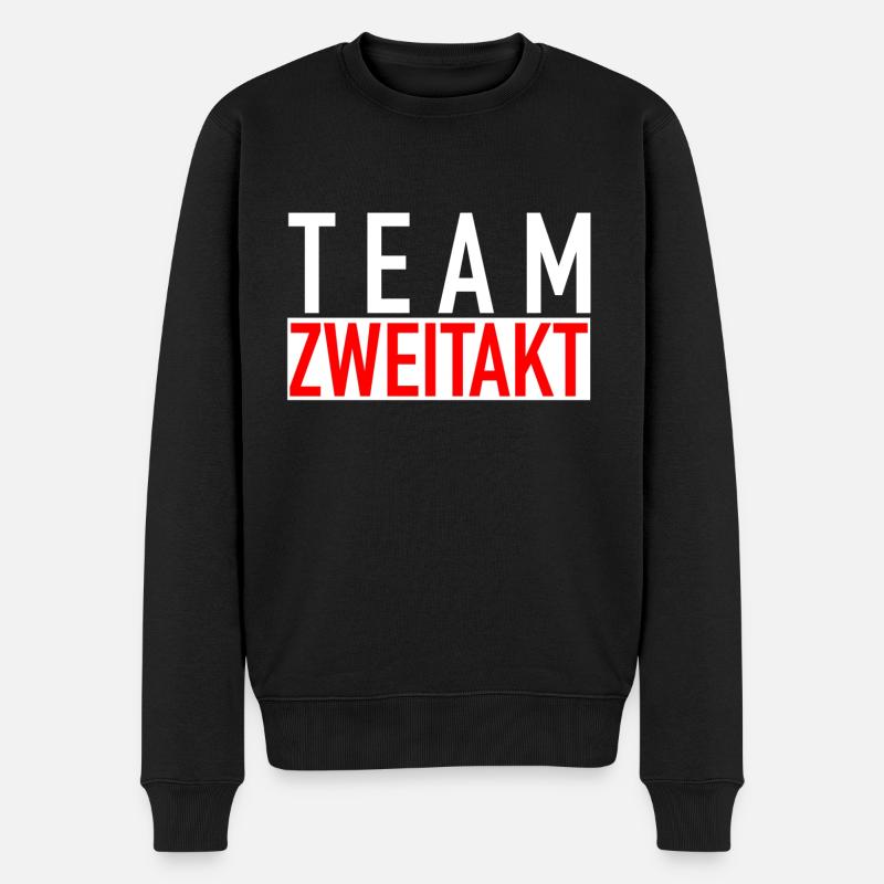 Team Zweitakt - Männer Premium Bio Pullover - Schwarz
