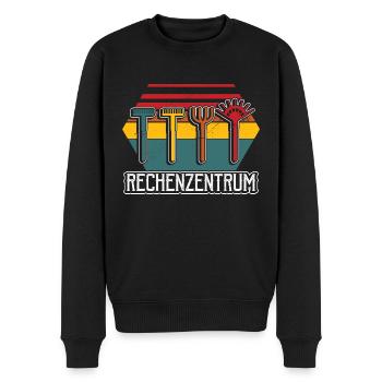 Garten Rechenzentrum - Männer Premium Bio Pullover - Schwarz - Vorne - Nico (187cm)